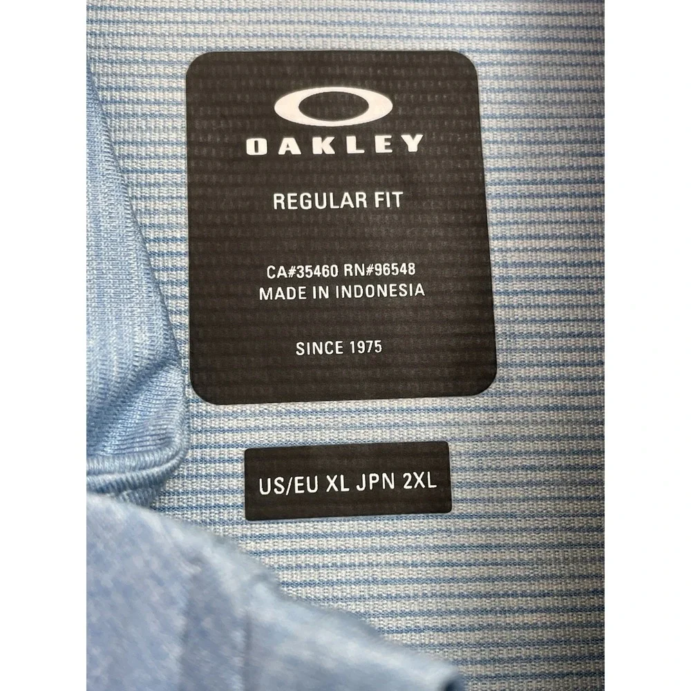 Oakley Full Zip Vest Mens XL Blue Casual Golf Layering Casual Travel (L35) NW/OT